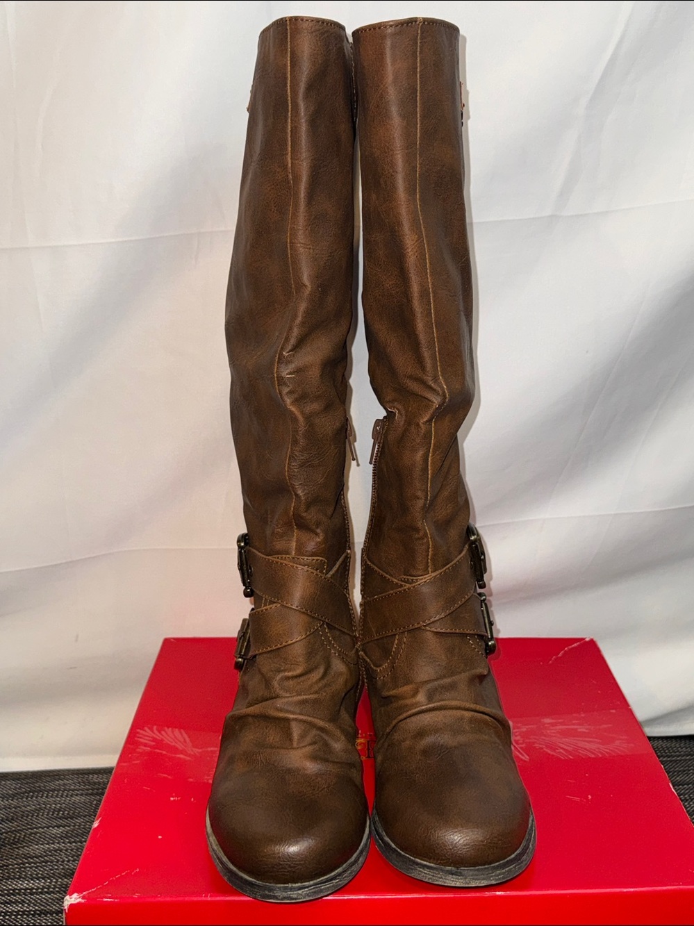 Carlos Santana Brown Leather Boots - Picture 2 of 11